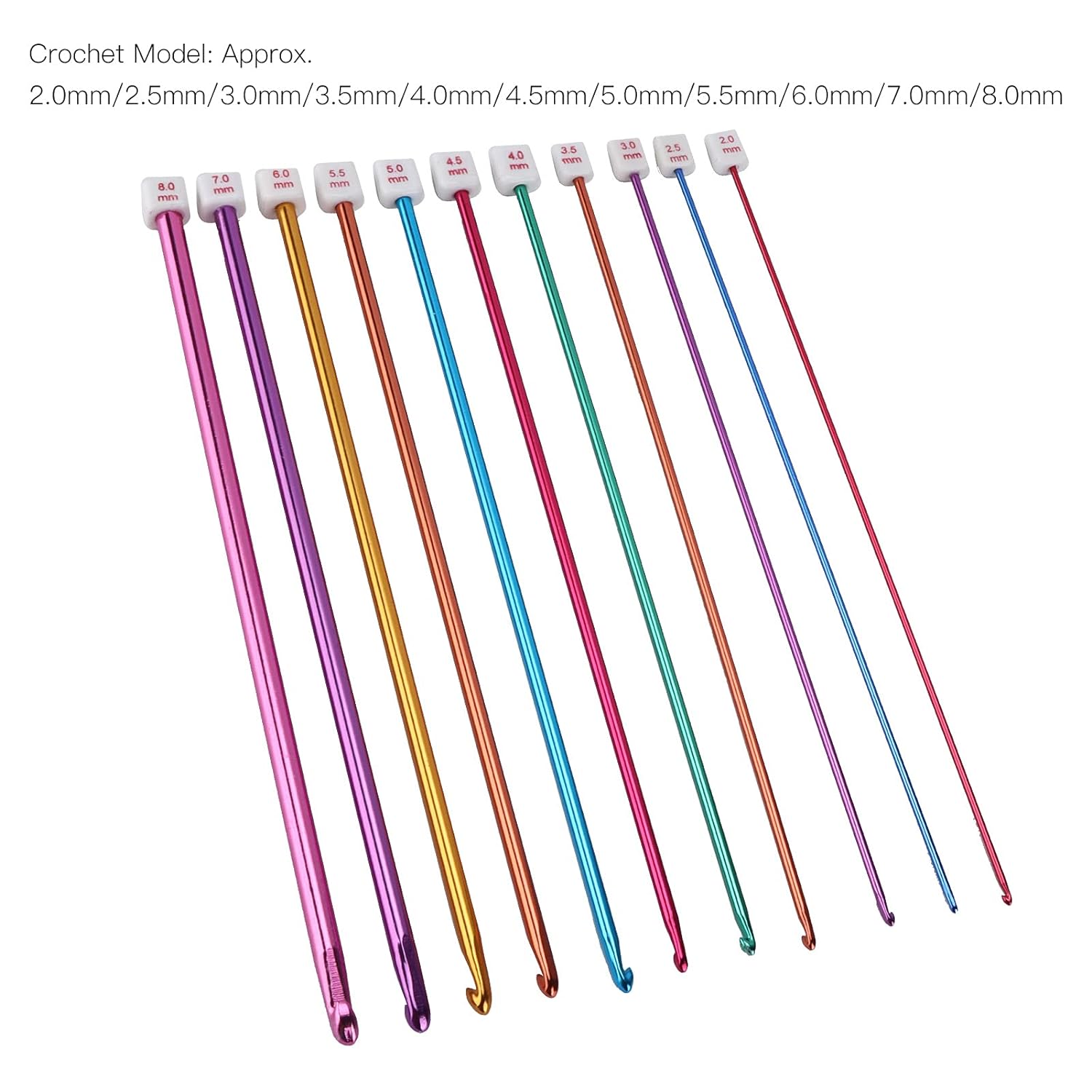 10 In 1 Long Crochet Hook Set