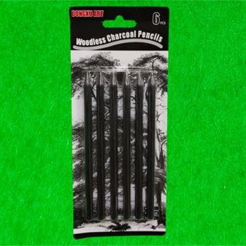 6 Pcs Woodless Charcoal Pencil Set