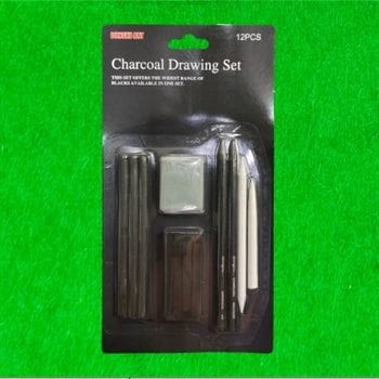12 Pcs Charcoal Set