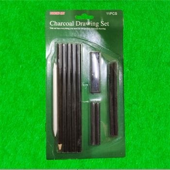 11 Pcs Charcoal Set