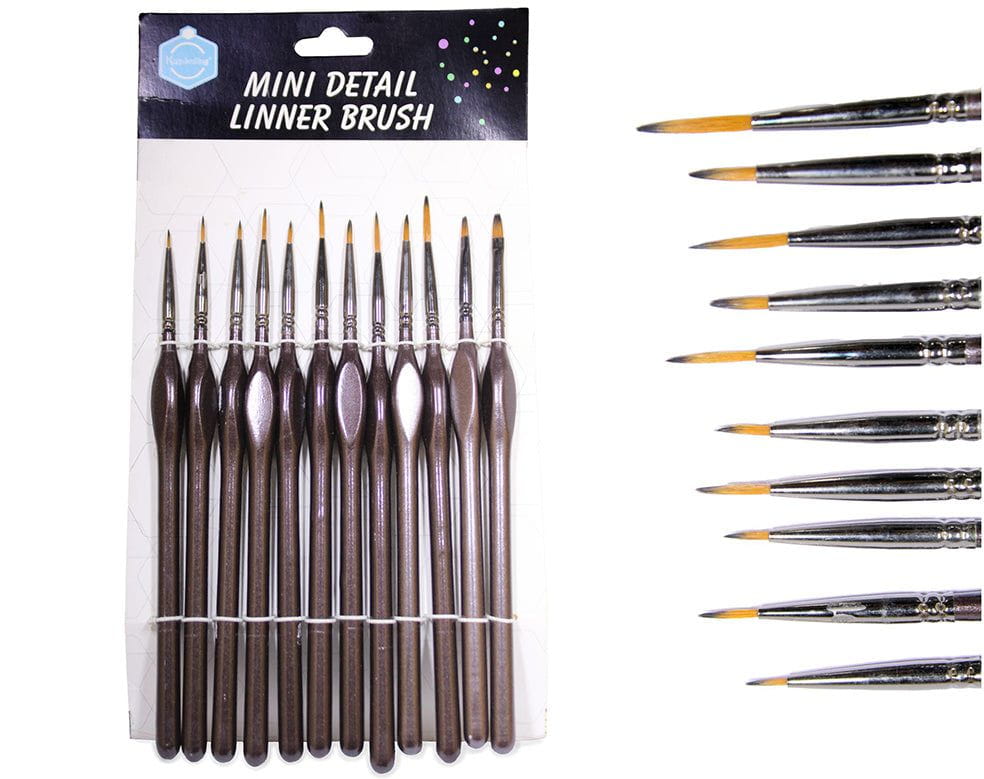 12 Pcs Mini Detail Linner Brush