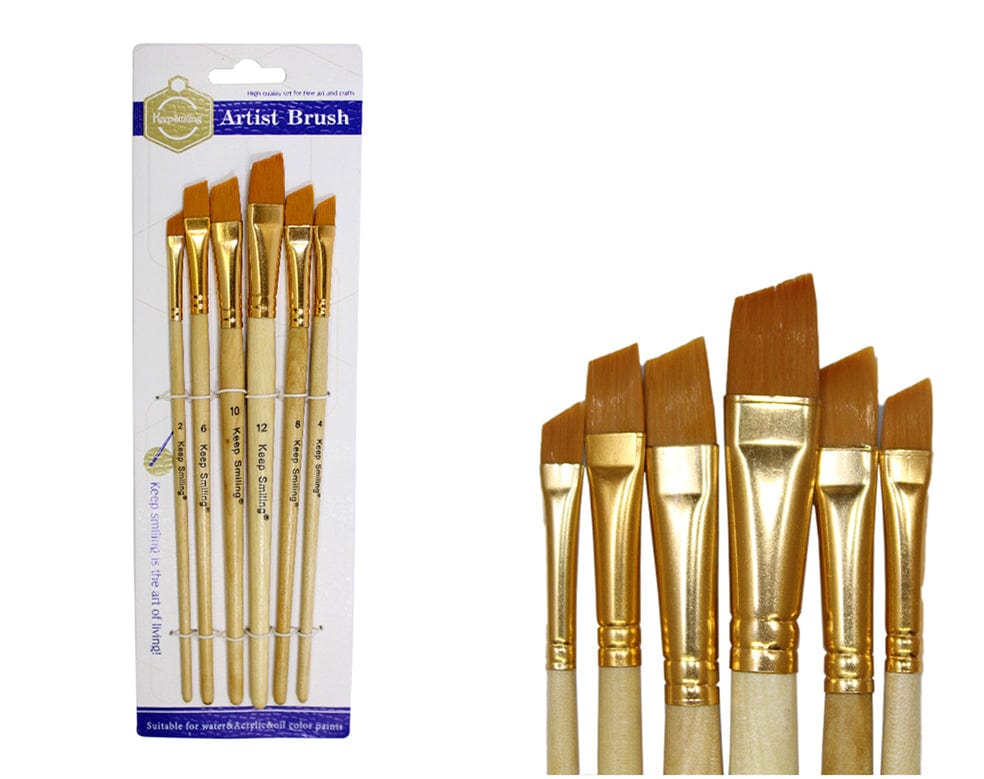 6 Pc Angular Brush Set