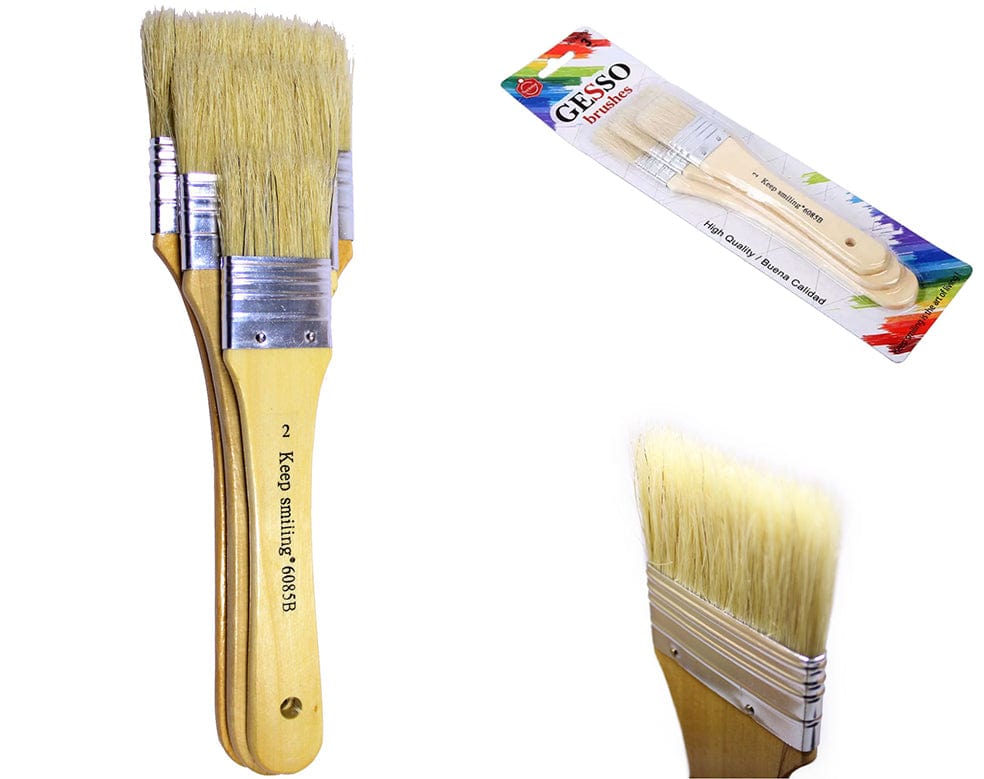 3Pcs Gesso Brushes