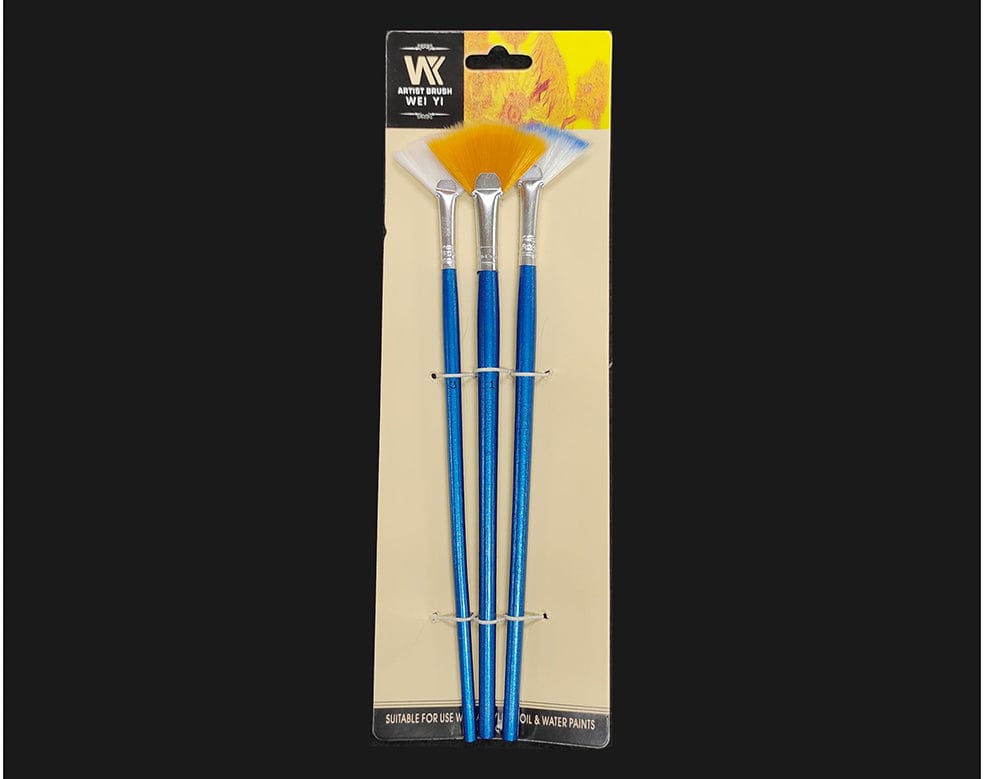 3 Pc Fan Brush Set