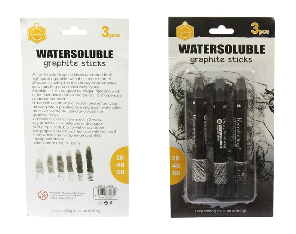 3 Pc Water Soluble Graphite Stick Set