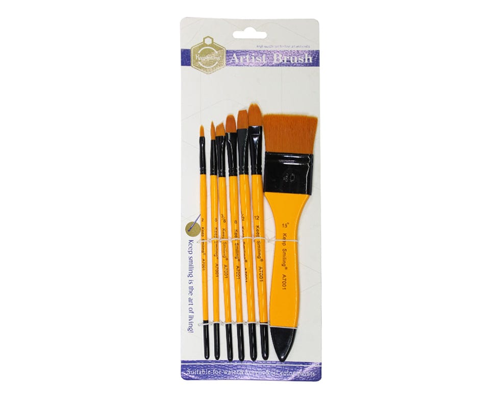 7 Pc Mix Brush Set Premium Quality Set