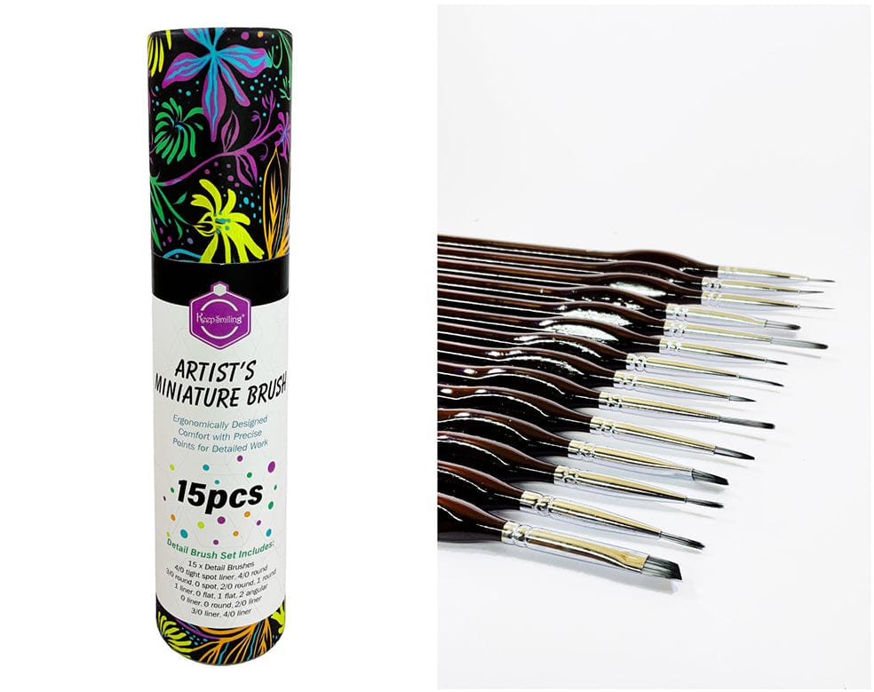15Pcs Artist’S Miniature Brush