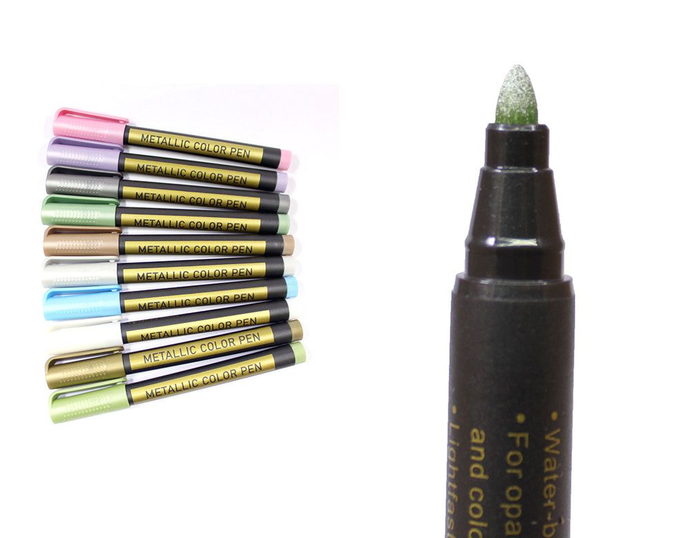 10Pc Metallic Pen Set