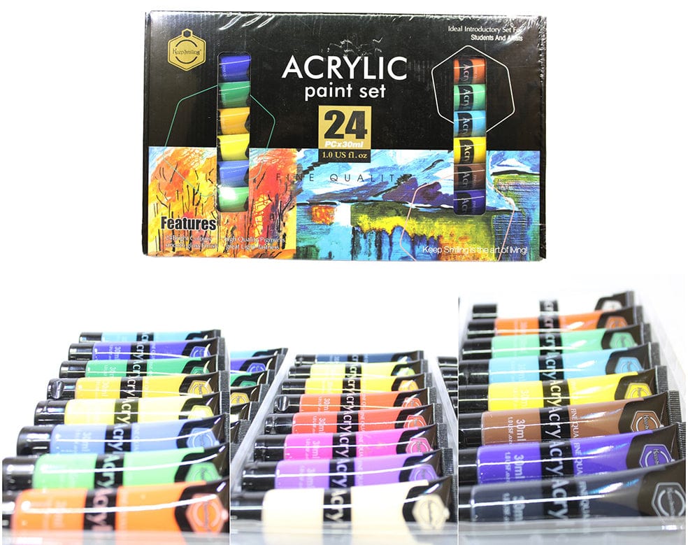 Acrylic Paint Set 24Pcsx30Ml Set