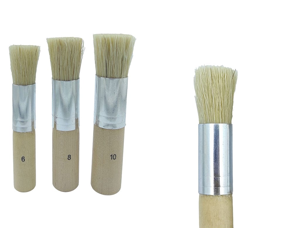 3 In 1 Stencil Brushes Set