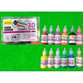 12 In 1 3D Fabric Paint Unwashable Set(12 X 30Ml)