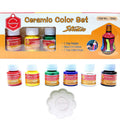 6 In 1 Ceramic Colour Set, 1Pc Palette & 1 Brush(6 X 25Ml)