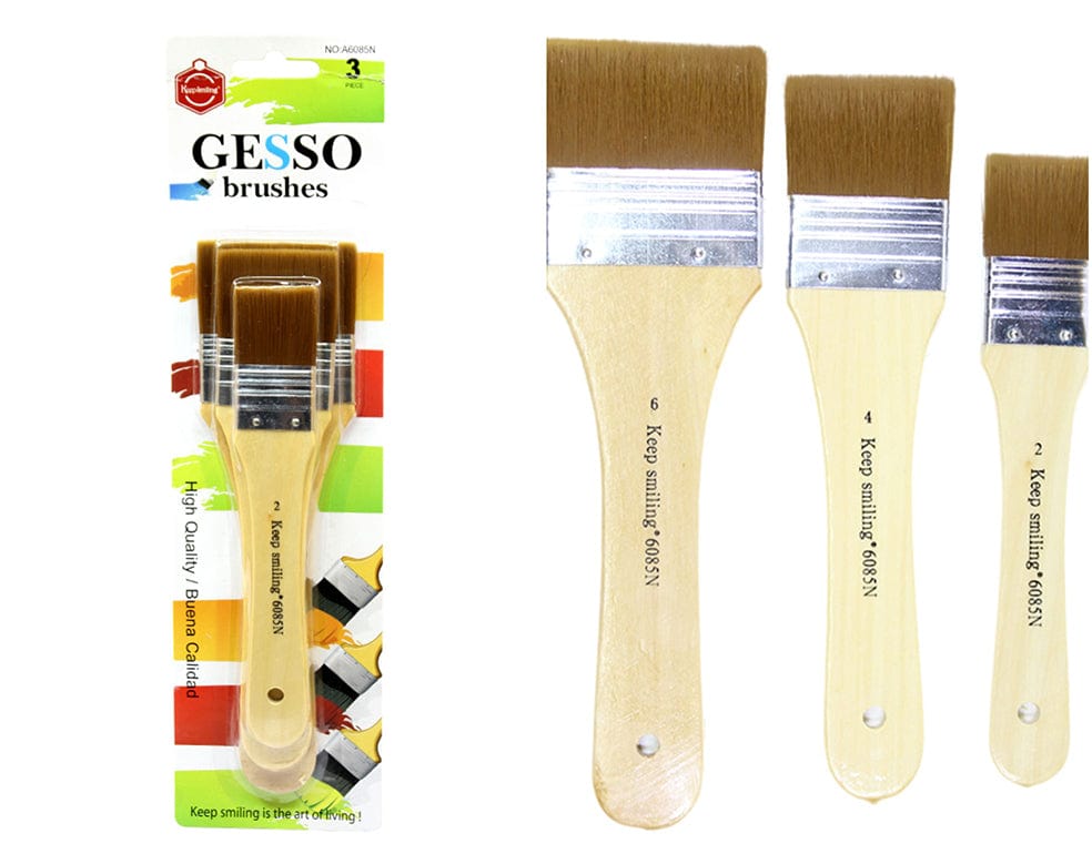 3 In 1 Gesso Brushs Set