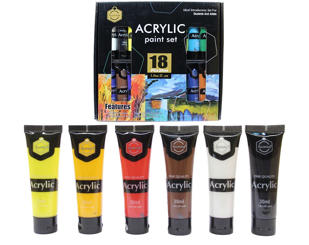 Acrylic Paint Set(18Pcs X 30Ml)