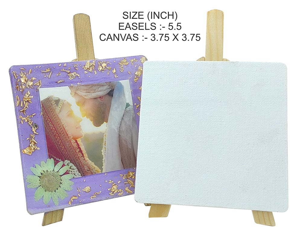 Easel With Square Canvas