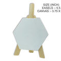 Easel With Hexagon Canvas