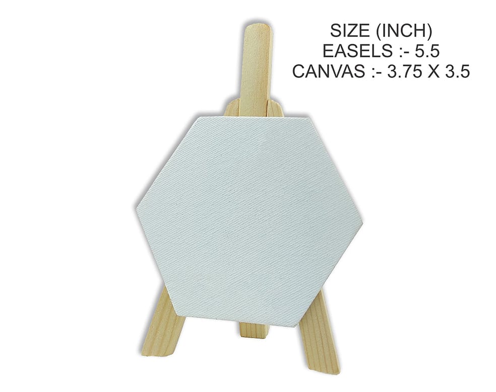 Easel With Hexagon Canvas