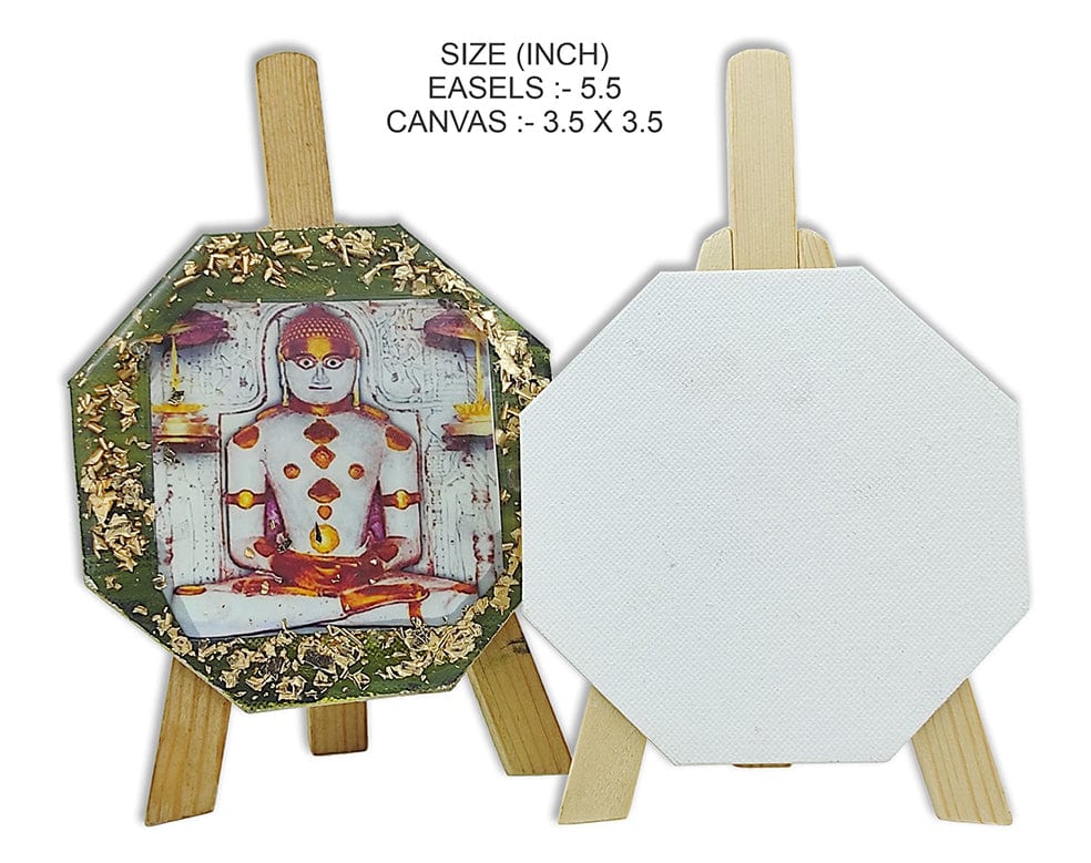 Easel With Octagon Canvas