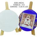 Easel With Round Canvas