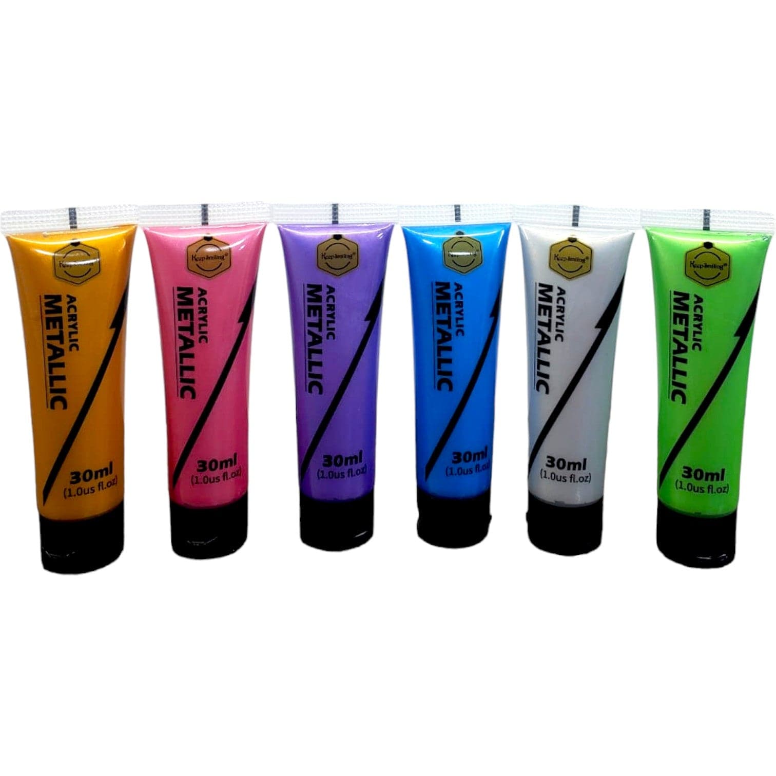 6 Pc Metallic Acrylic Colour