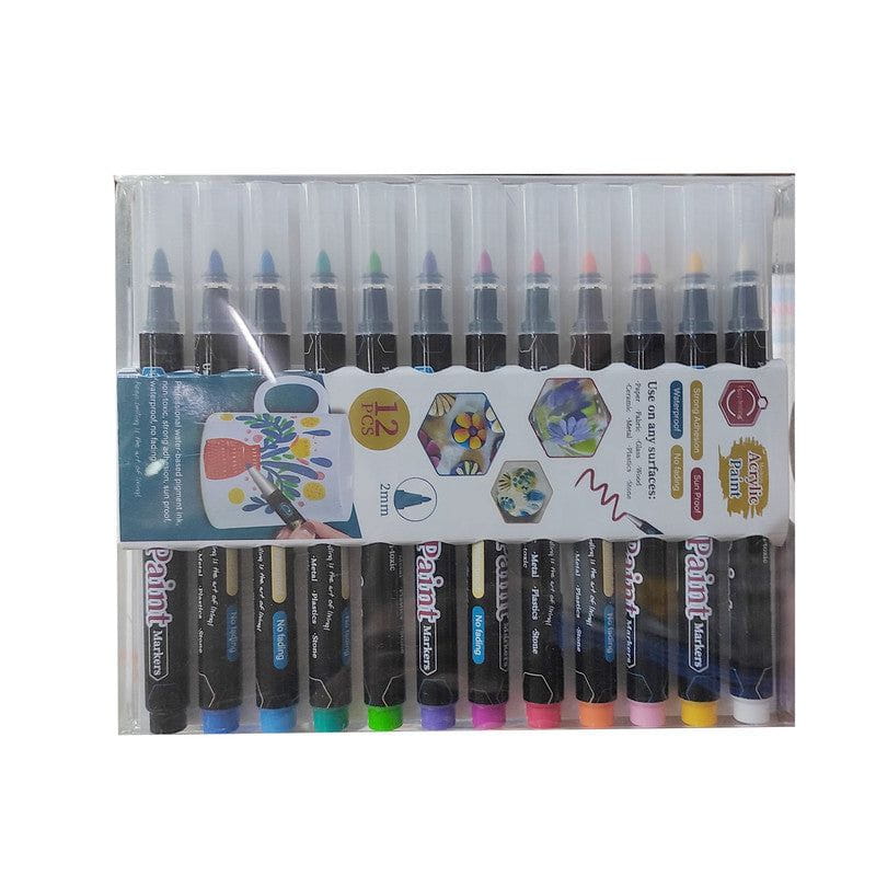 12 Pcs Acrylic Paint Pens