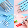5Pcs Silicon & Embossing Tool
