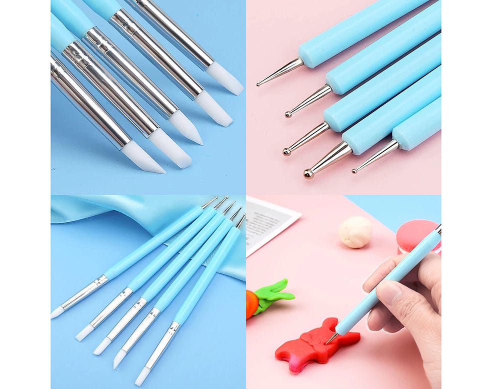 5Pcs Silicon & Embossing Tool