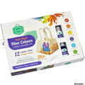 Dope-Dyed Fiber Colours DIY Kit – 12 Bright Colours for Creative Art