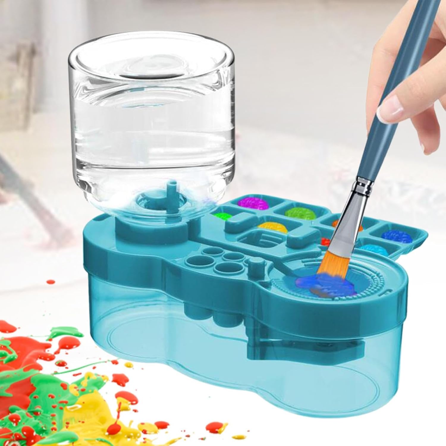 Watercolor Mixing Tray with Water Dispenser for Painting