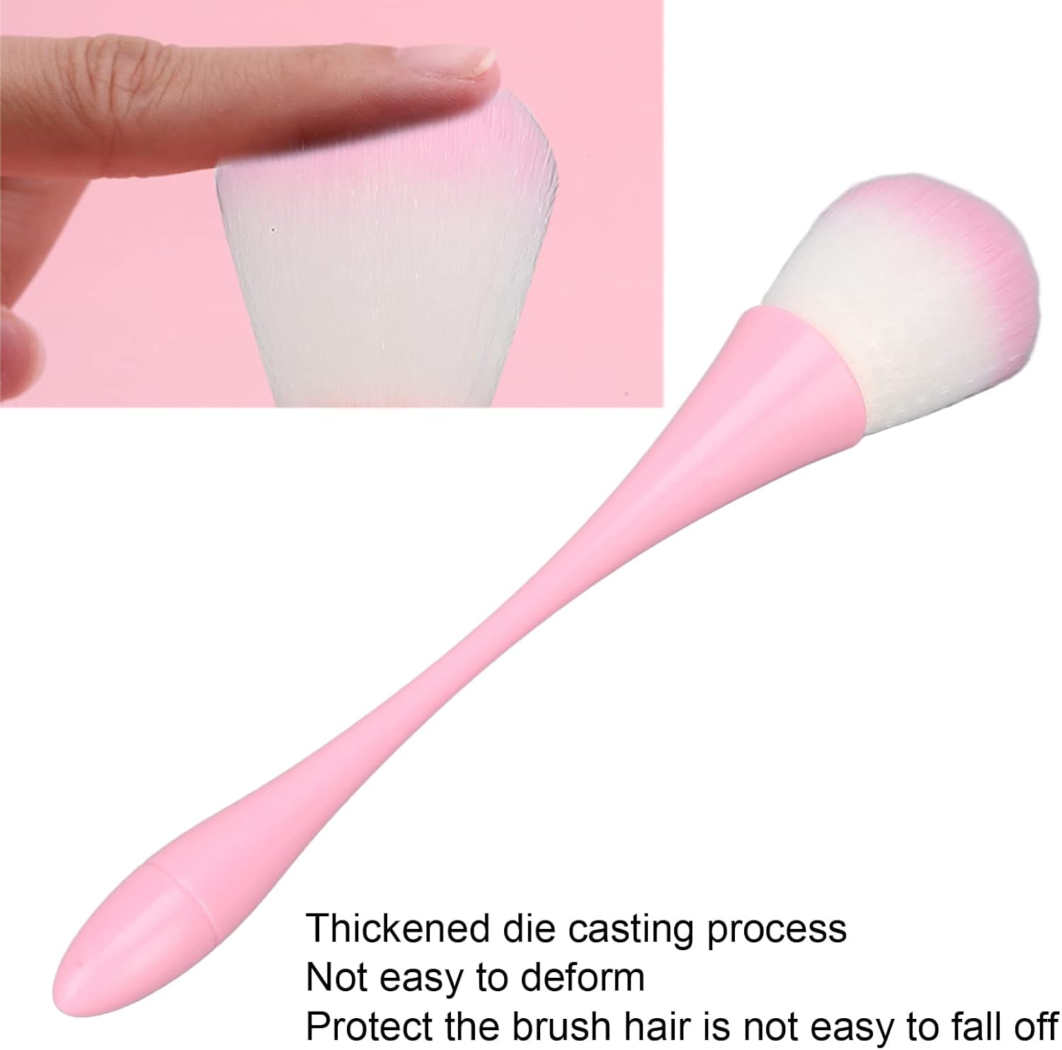 Pink Handle Powder Brush Blusher