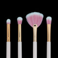4 in 1 Makeup Art Brush set With Pink Handle