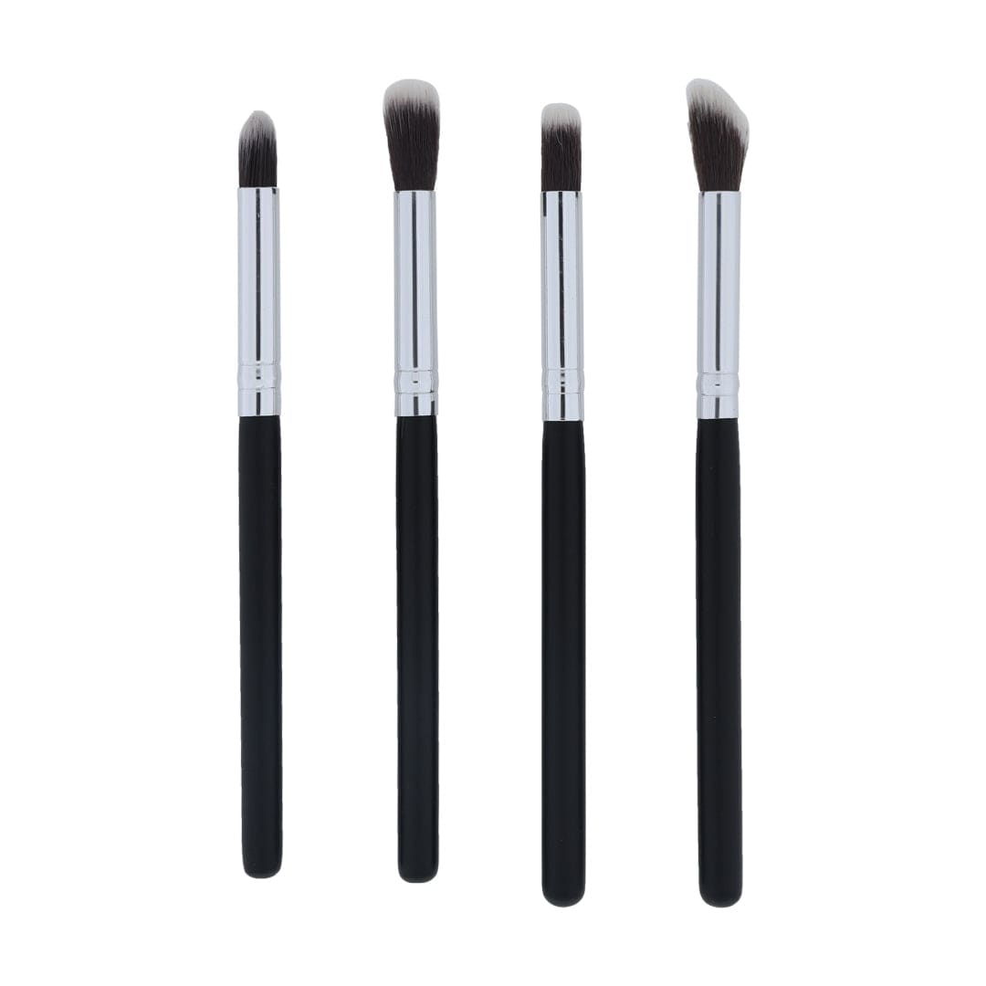 4 in 1 Makeup Art brush set with Black handle