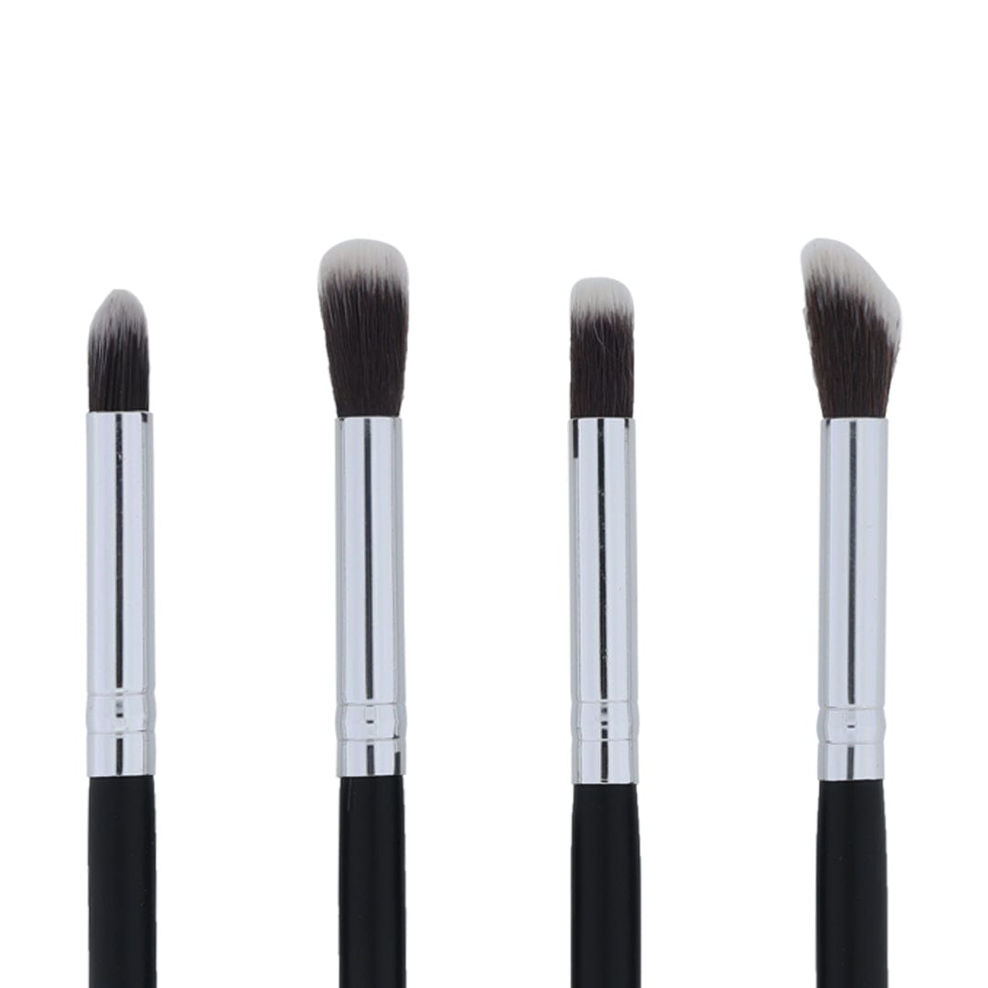 4 in 1 Makeup Art brush set with Black handle