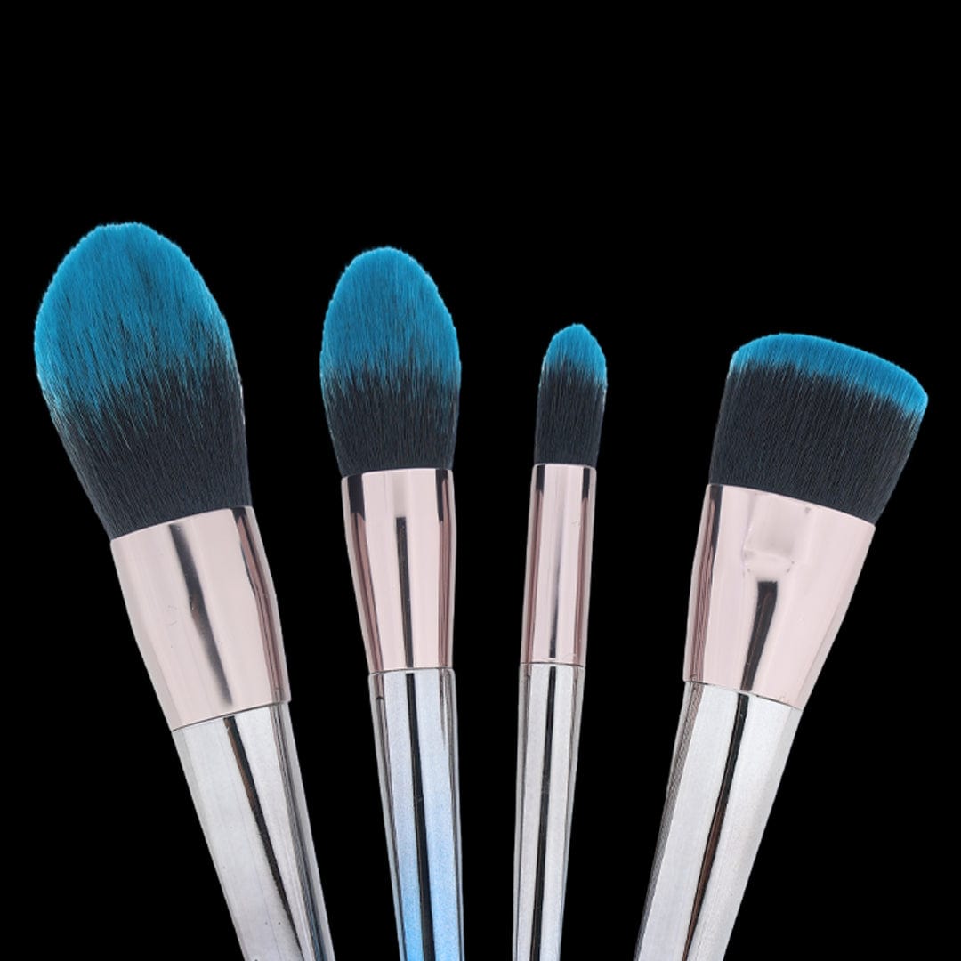 4 in 1 Blue-black gradient soft Makeup Art brushes set