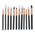 12 in 1 Makeup Art Brush Set With Black Handle