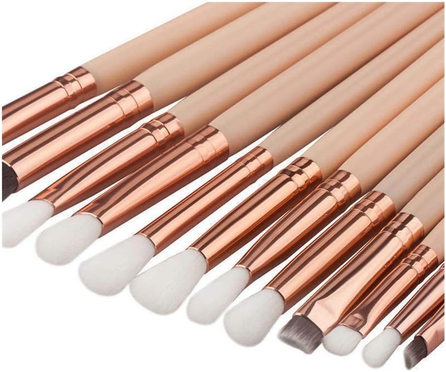 12 in 1 Makeup Art Brush Set With Wooden Handle