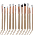 12 in 1 Makeup Art Brush Set With Wooden Handle