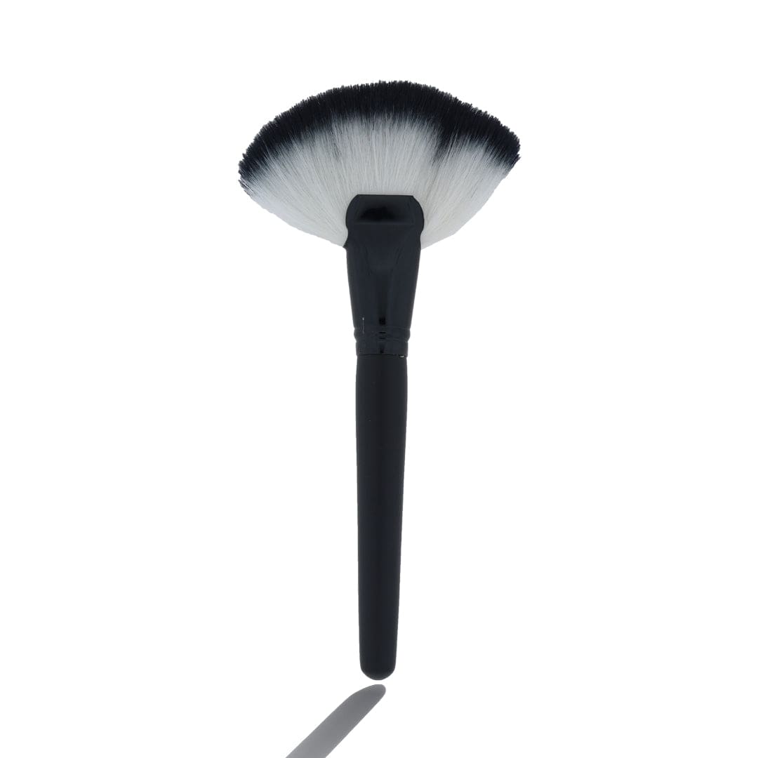 fan Makeup art Brush set With Black Handle