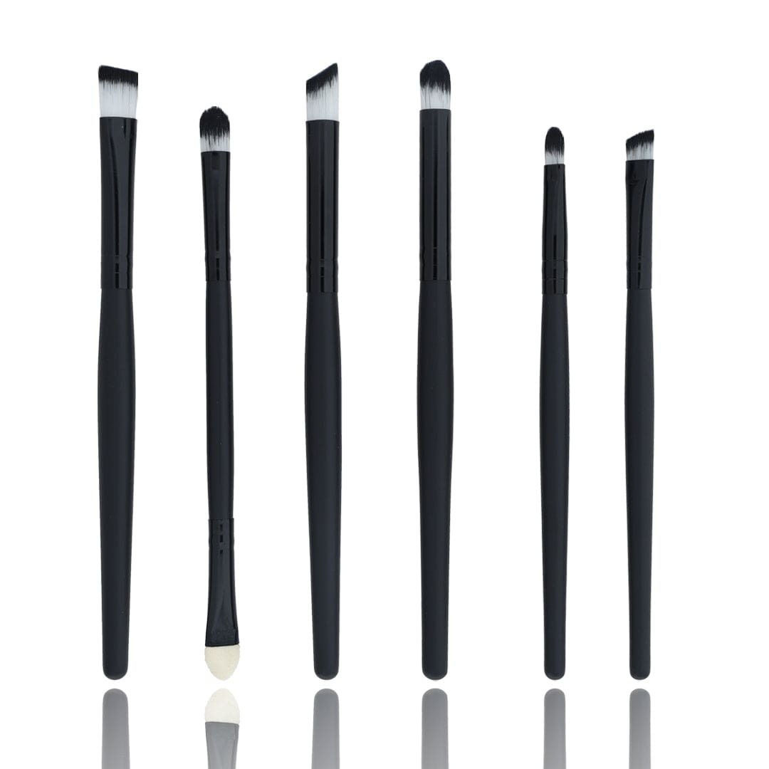 6 in 1 Makeup Art Brush set With Black handle