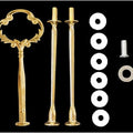 3 Tier Cake Stand Gold Telephone Metal Fittings