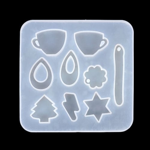 8 Cavity Pendant Jewellery & Keychain Mould (Quit)