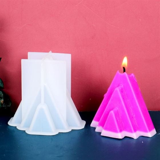 Triple Triangle Candle Mould