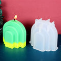 3 Step Half Oval  Candle Mould