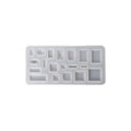 19 Cavity Square & Rectangle Gemstone Mould