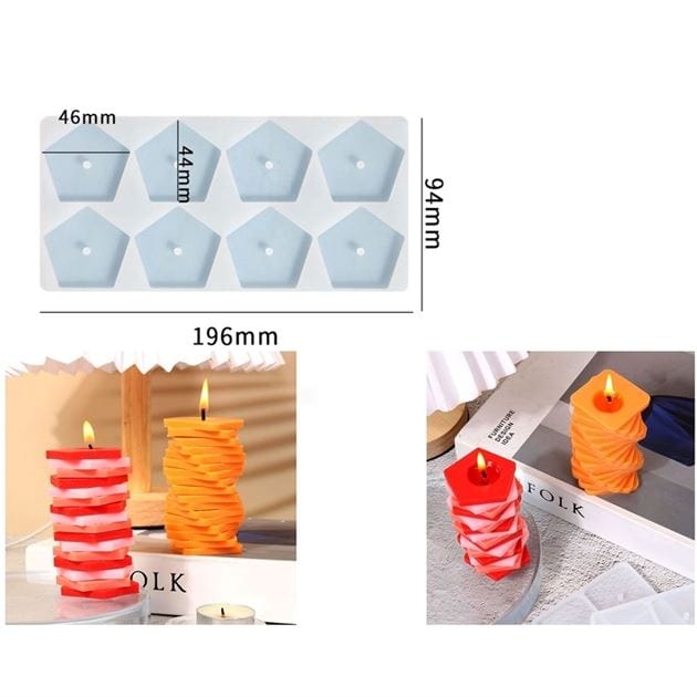 Rotary Building Block Candle Mould