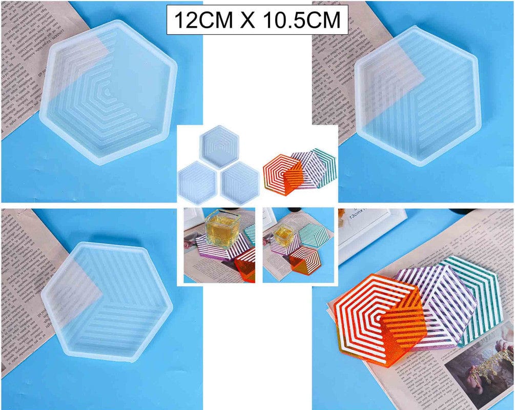 Designer Hexagon Coaster Mould