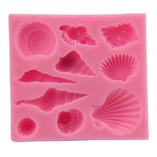 10 Cavity Ocean Theme Shell Pendant Jewellery Mould