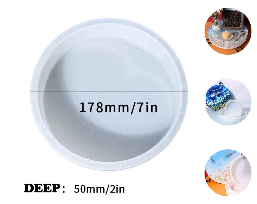 7" Round 50Mm Deep Casting Mould