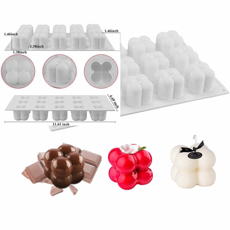 15 Consecutive Magic Ball Candle Mould 84434