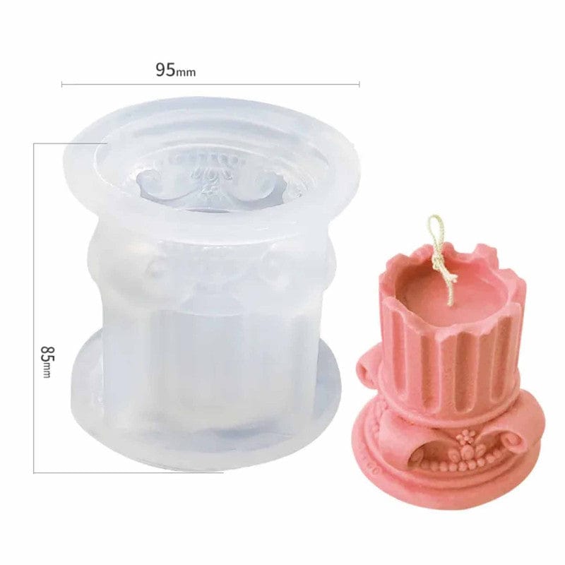Retro Roman Column Candle Mould